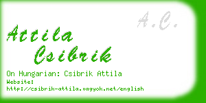 attila csibrik business card